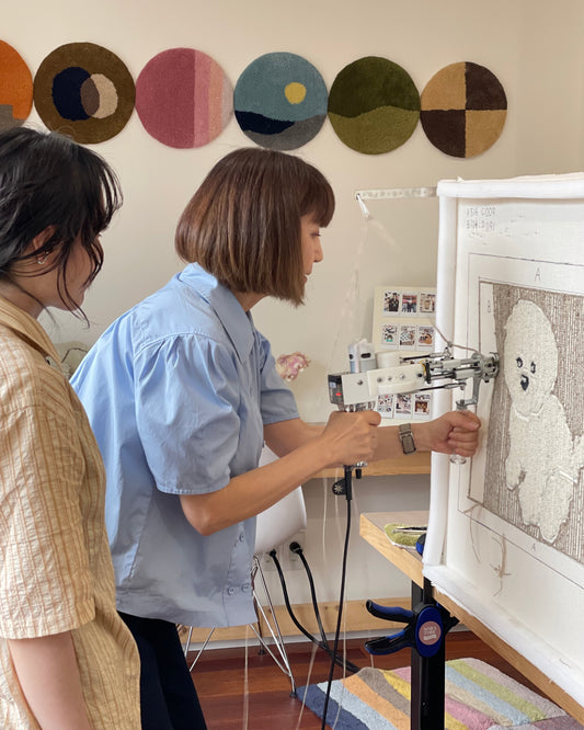 当日持ち帰り!2人で1つ制作タフティングワークショップ