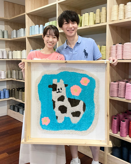 当日持ち帰り!2人で1つ制作タフティングワークショップ